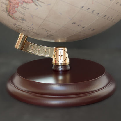 Magellan Vasa Globus 32 cm moderne Halterung ohne Meridian mit Holzfuß
